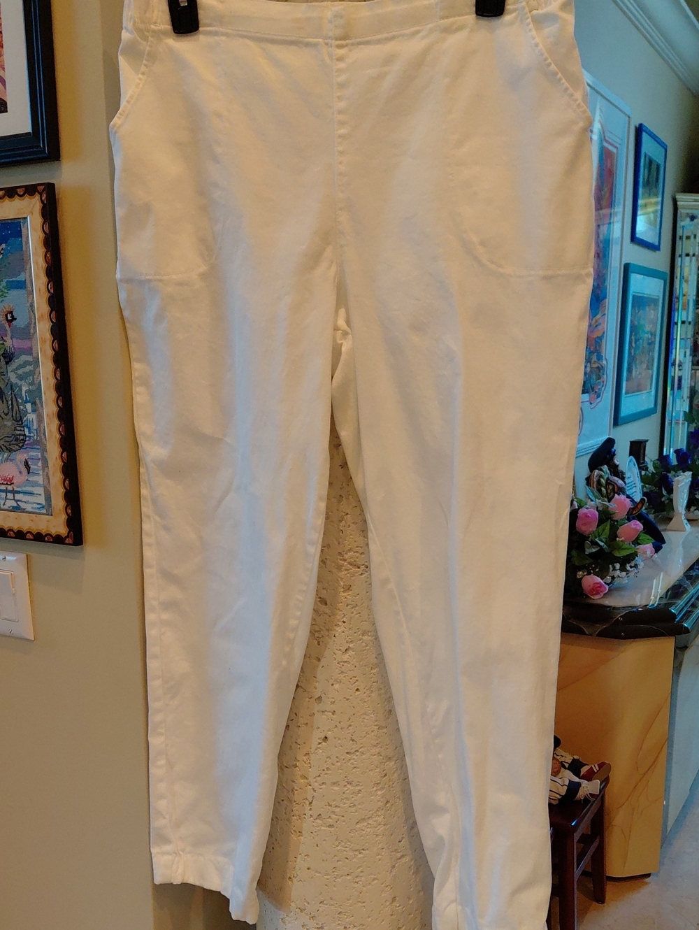 croft & barrow White Skinny Pull-On Jeans